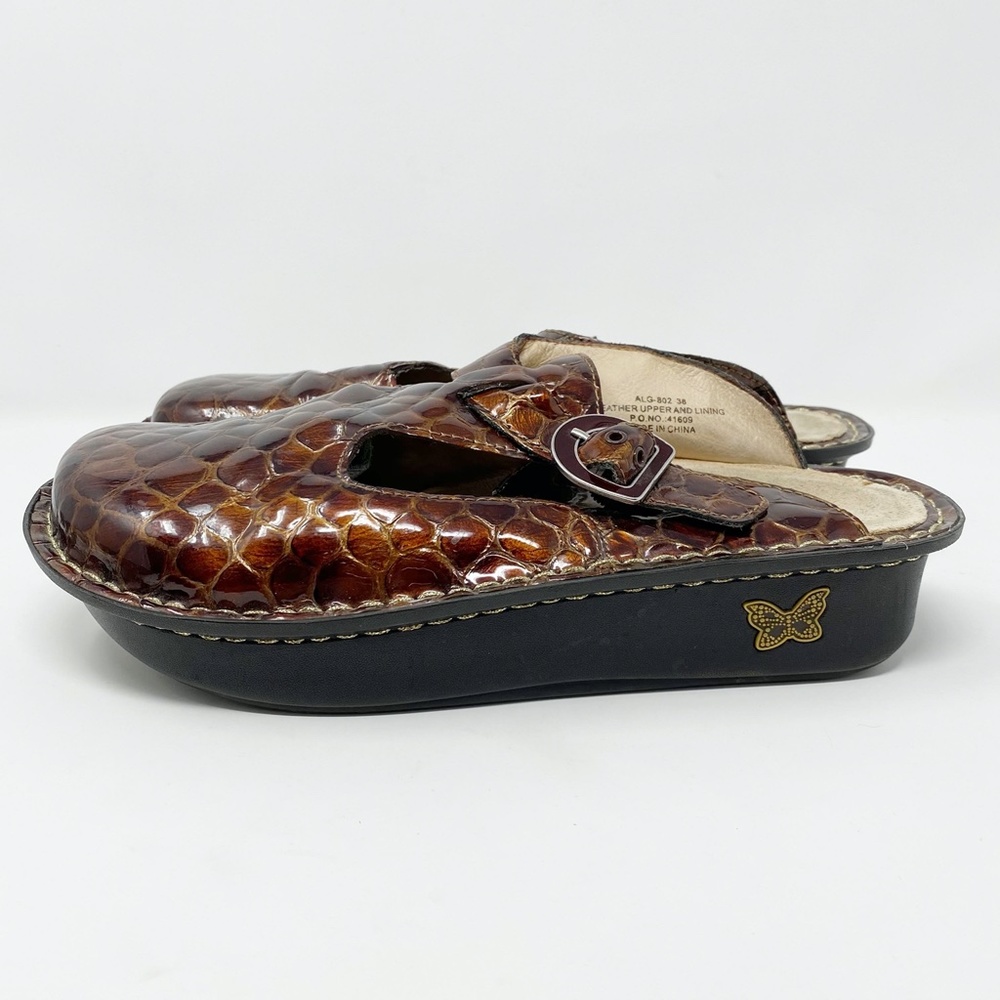 Alegria Choco Croco Clogs - Picture 3 of 8